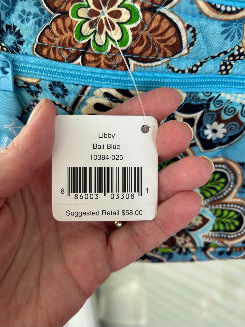 Vera bradley Libby in Bali blue NWT - Picture 2 of 6